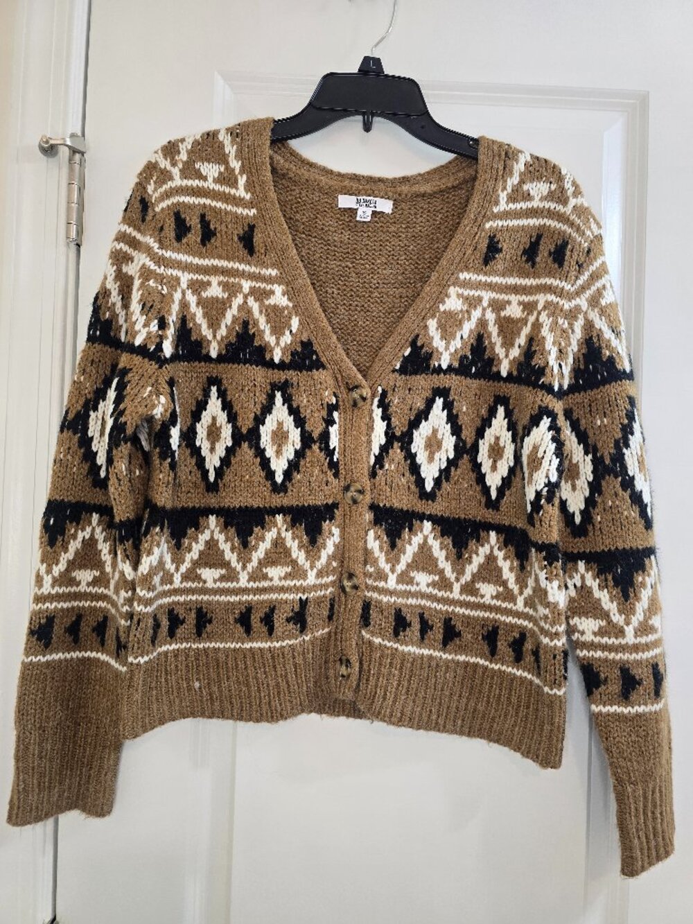 BB Dakota by Steve Madden Spice of Life Brown Cardigan - Picture 2 of 7